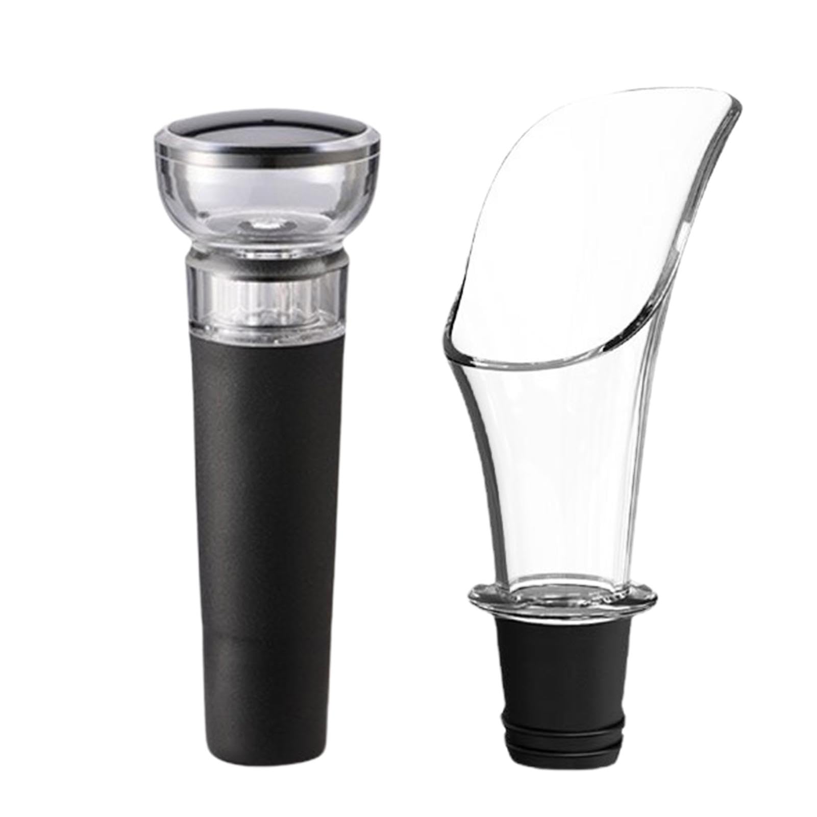 Wine Pourer and Stopper | Professional Wine Saver - Vacuum Wine Stopper, Bottle Sealer for Improved Flavor, Bar Bartender Accessories