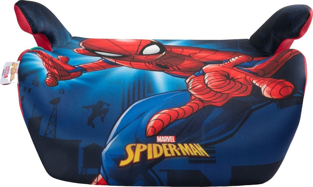 Siège Auto Pour Enfant Spiderman City Booster 125 à 150 Cm I-Size R129, Rehausseur De Voiture Avec Accoudoirs Ergonomiques, Système Universel Avec Ceinture De Voiture, Design Marvel Spiderman