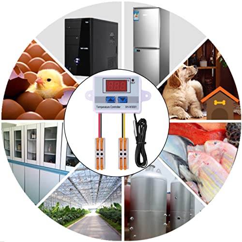 Vgela Ac110~220V 1500W Xh-W3001 ℉ Temperature Controller With Waterproof Probe And Quick Connector(2 Pieces) #TOP5