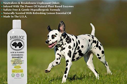 Barklogic Deodorizing 2 In 1 Dog Shampoo And Coat Spray Kit - Naturally Derived Enzymes With Refreshing Lemon Essential Oil, No Sulfate Dog Deodorizing Formula For Sensitive And Dry Skin #TOP4