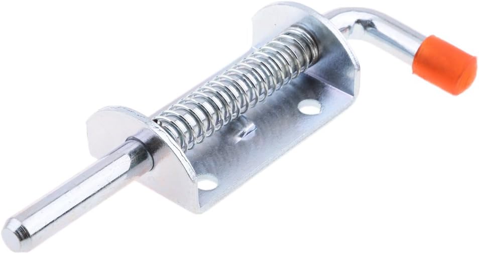 GAH Metal Lock Barrel Bolt Spring Loaded Latch 5.8 Long for Grip Heavy Duty