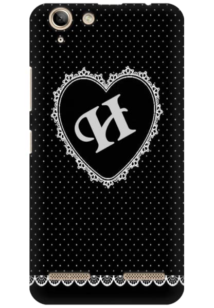 COBERTA Printed Back Cover for Lenovo Vibe K5 Plus Case - Diamonds Decorated Heart Letter Alphabet H
