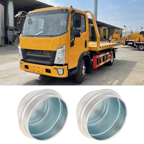 SG Store 2 Stück 40 Mm Staubkappe für Radnaben Fettabdeckung für Anhängerräder Kaltgewalzte Platte Verzinkt Passend für Anhängernaben mit Einem Innendurchmesser von 40 Mm Silberfarben