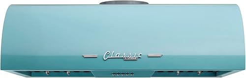 Unique Appliances UGP-30CR RH T Classic Retro, campana extractora eléctrica con 3 velocidades de ventilador y 2 luces LED, 110-120 V, 30 pulgadas,