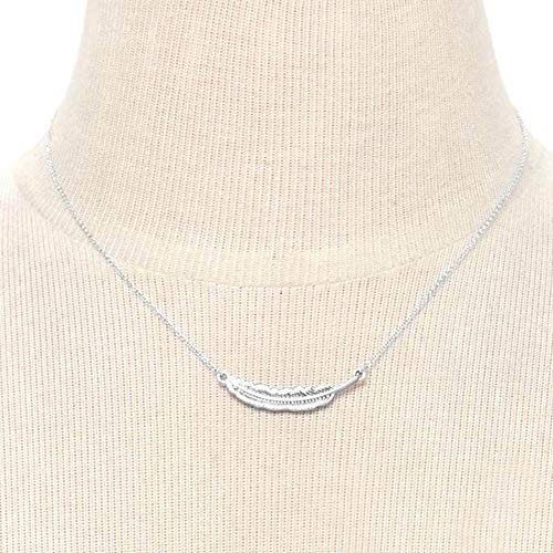 Preisvergleich Produktbild Jovono Fashion Halsband Feder Anhänger Schmuck Kette für Damen und Mädchen