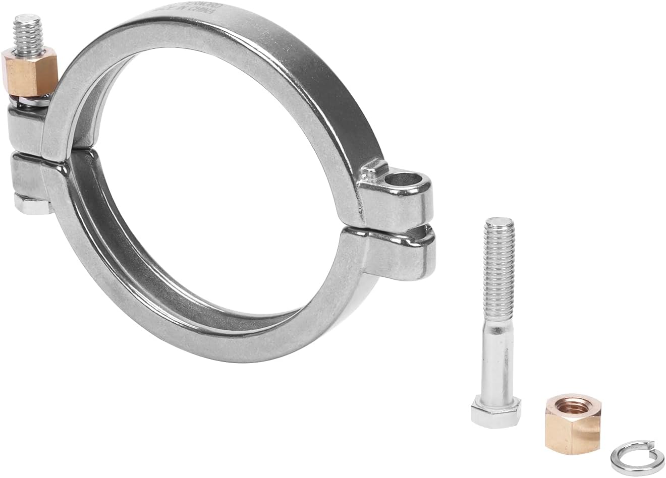 DERNORD Sanitary Clamp High Pressure Bolted Tri Clamp Clover Stainless Steel 304 (Tri-clamp: 3.5 Inch)