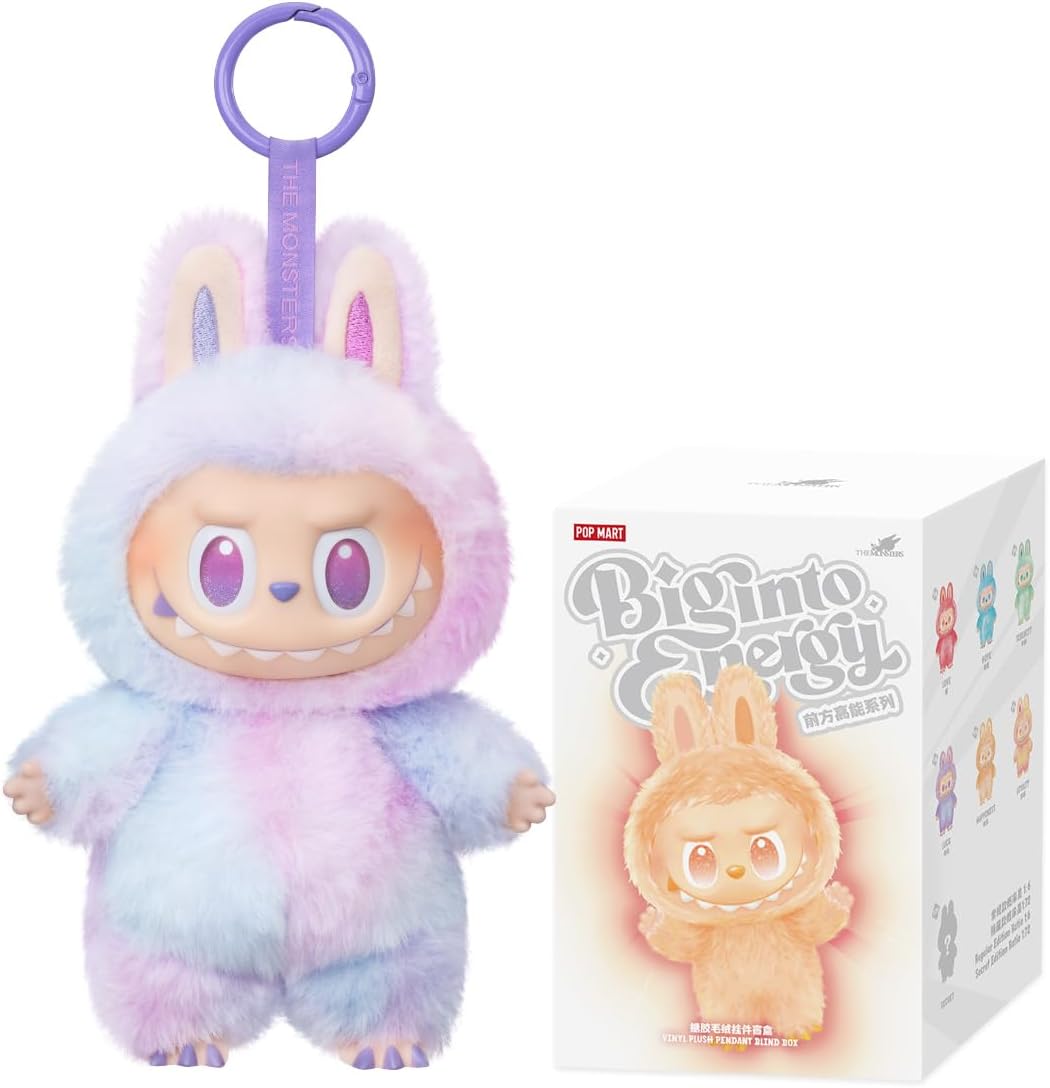 (POP MART Official Store) The Monsters Big into Energy Series Plush Pendant, 1 Piece, Energy Love, Labubu, Pop-Mart, Blind Box, Figure, Toy, Plastic Model, Gift, Popma, Authentic Product