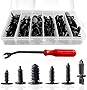 146PCS Auto Body Clips Nylon Bumper Shield Retainer Clip, Fender Flar, Blind Rivet & Rocker Moulding Clips, with Fastener Remover