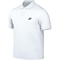 Nike FN3894-100 Club Polo Uomo White/Black Taglia L