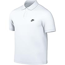 Nike FN3894-100 Club Polo Uomo White, Black Taglia L