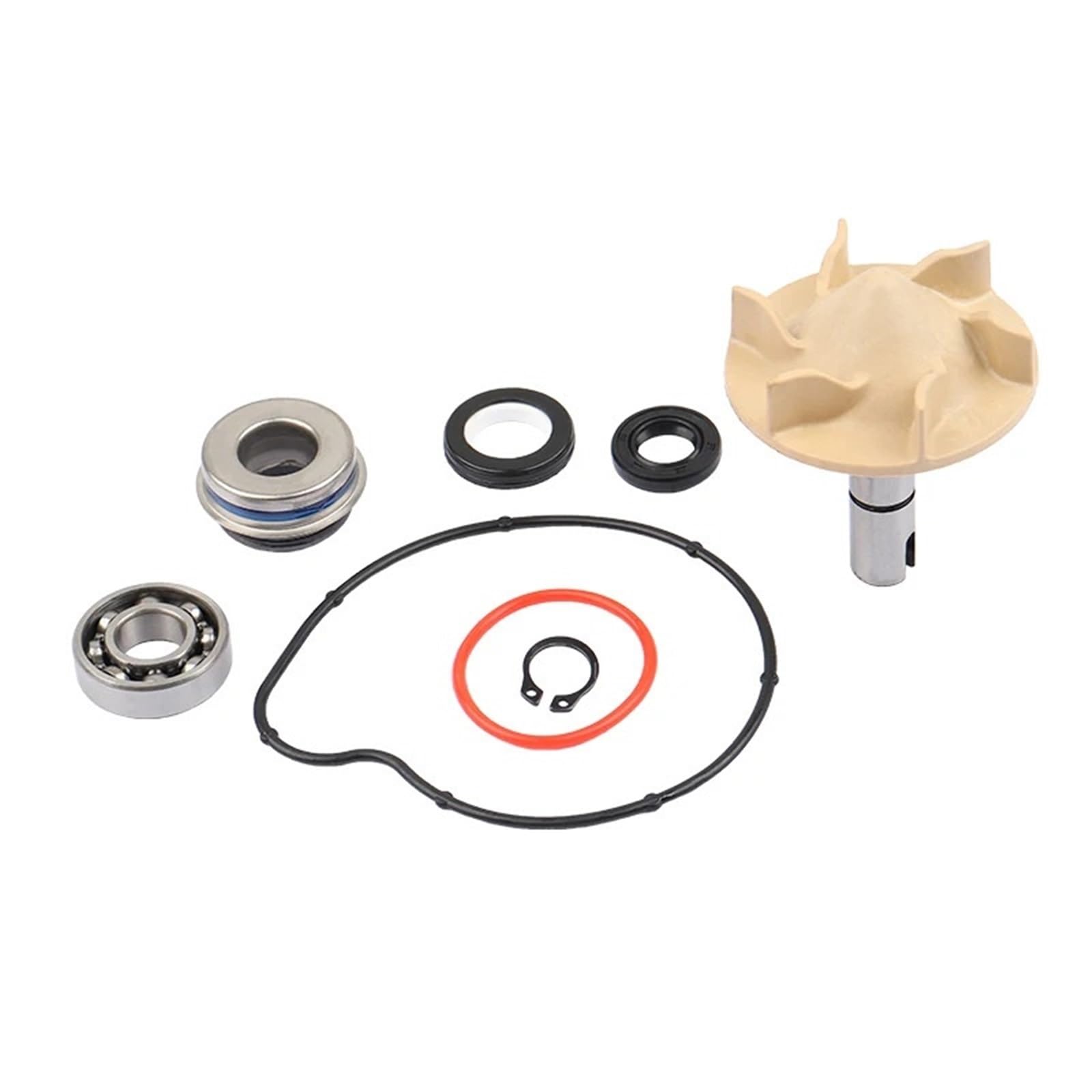 Compatible con Yamaha TMAX500 TMAX530 TMAX560 FZ6R, eje impulsor, rodamiento de bolas, Kit reparación bomba agua para motocicleta Kit Reparación Agua Para Motocicleta