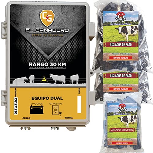 Electricidad, Music Cerco Eléctrico Ganadero Dual (127 Volts Y 12 Volts 30 Km), Valla Electrica para Ganado, Cerco Electrificado Ganadero