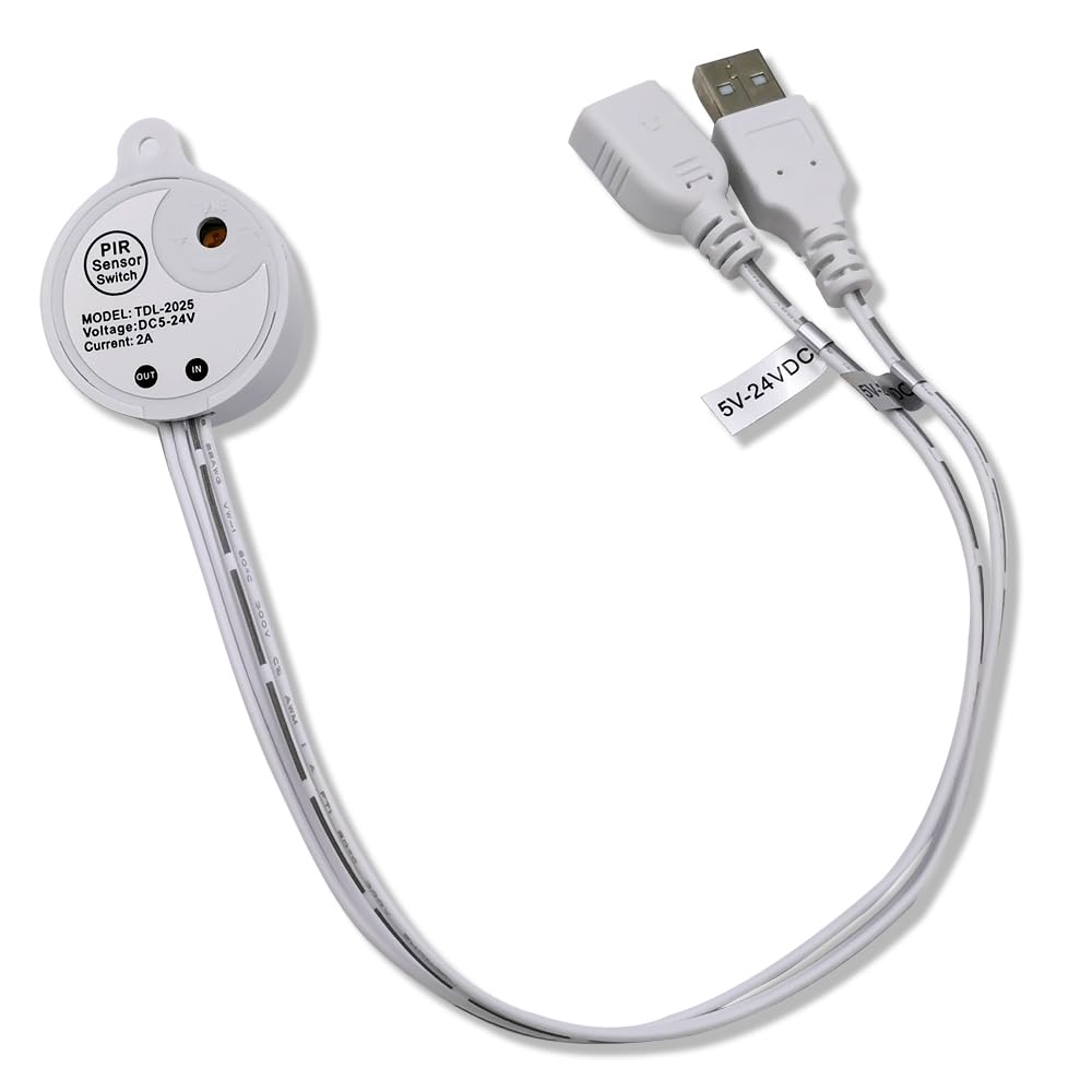 USB 5V Light Sensor Switch Lighting Activated Photoswitch Light Sensing Automatic Switch for Car Ambient Light LED Strip Light Camera Motor (white - Image 3
