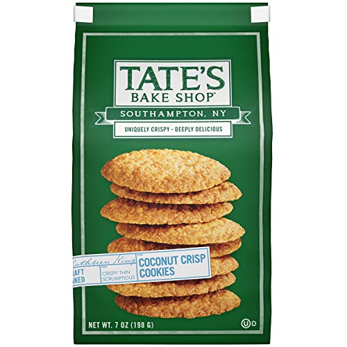 Tate's Bake Shop Coconut Crisp Cookies, 4 - 7 Oz Bags #TOP6