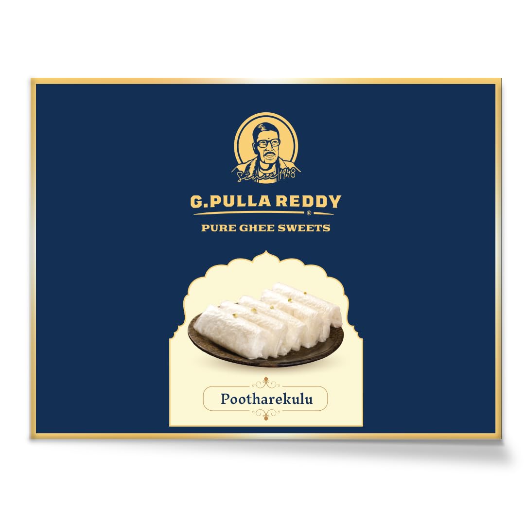G Pulla Reddy's Pootharekulu (Paper Sweet) 5pcs 220Gms