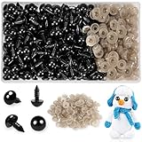 Xarchy 150PCS 6mm Safety Eyes for Amigurumi, Plastic Craft Eyes with Washers, Stuffed Crochet Eyes for Teddy Bear, Crochet Crafts, Stuffed Animals and Doll Making