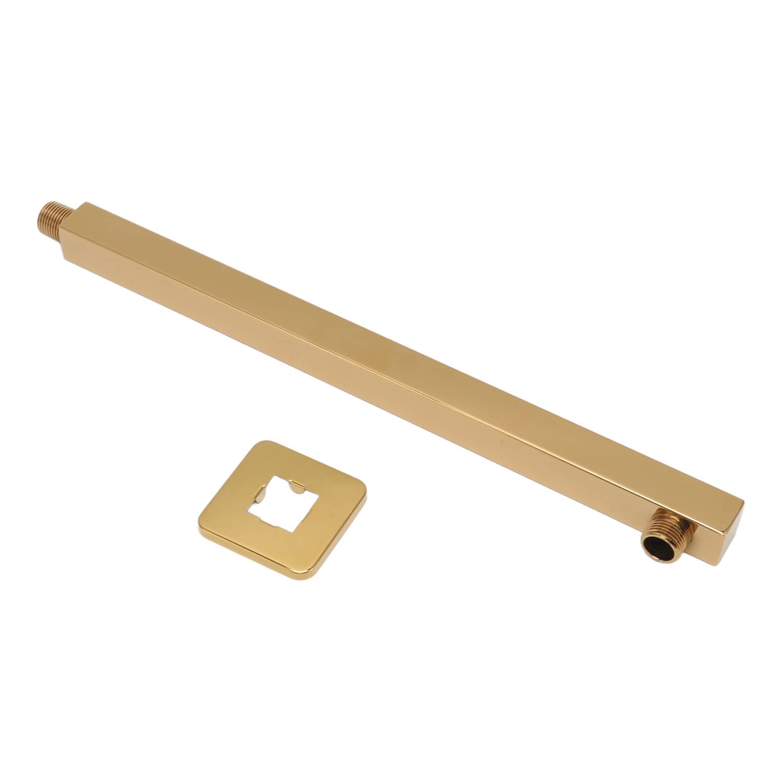 YWBL-WH Brazo de Ducha Extensor Acero Inoxidable 360° Ajustable con Cabezal de Ducha Montado en Pared para Baño Moderno