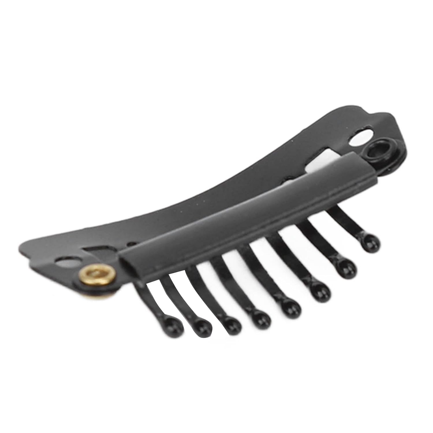 50Pcs Wig Clips, 1.1in Stainless Steel 8 Teeth Hair Extension Clips Wig Piece Secured Snap Clip Comb for DIY Hair Extension(Black) 50Pcs Wig Clips, 1.1in Stainless Steel 8 Teeth Hair Extension Clips Wig Piece Secured Snap Clip Comb for DIY Hair Extension(Black)