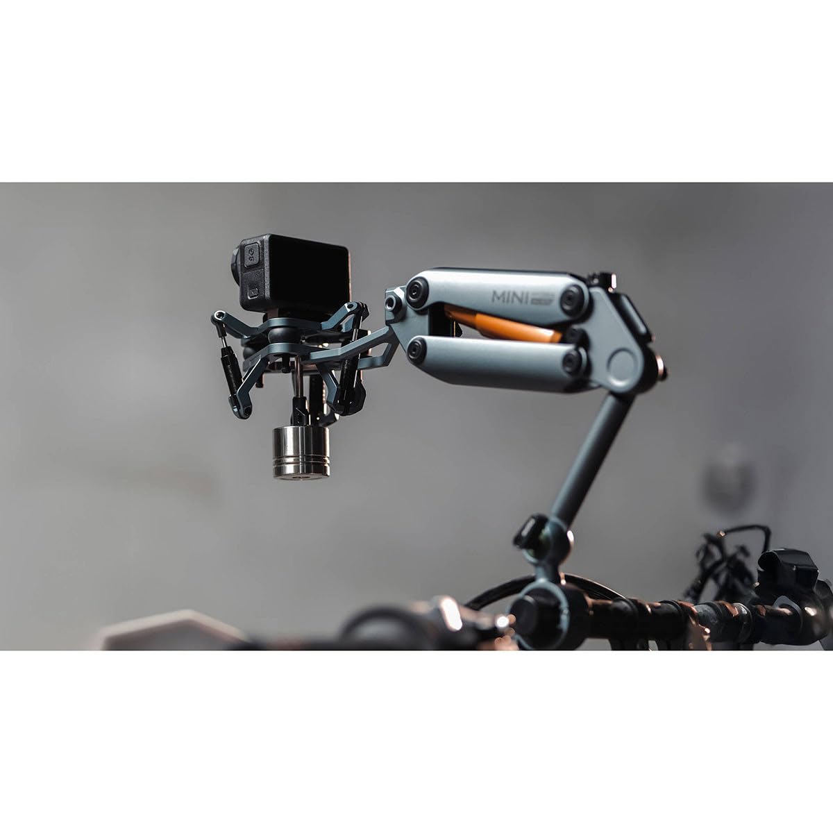 Tilta Cabezal Amortiguador Universal para Hydra Alien Mini Compatible con Cámaras de Acción con Rosca de 1/4"-20, NATO - Gris Titanio HDA-T15-SAH2-TG