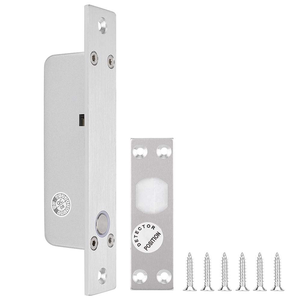 Vruping Electric Drop Bolt Lock, Low Power Consumption Electric Bolt Lock Deadbolt Drop Bolt Deadboltelectric Drop Bolt, for Wooden Door Glass Door Metal Door