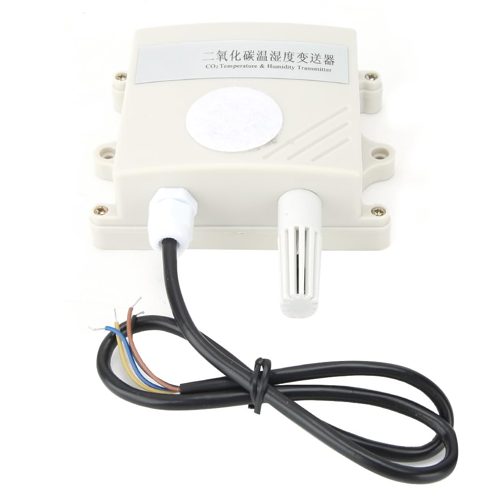 Detector de Sensor de CO2 Transmisor de dióxido de Carbono Tecnología de calibración infrarroja de Alta precisión Comunicación 485 Protocolo Modbus RTU Material de PVC montado en