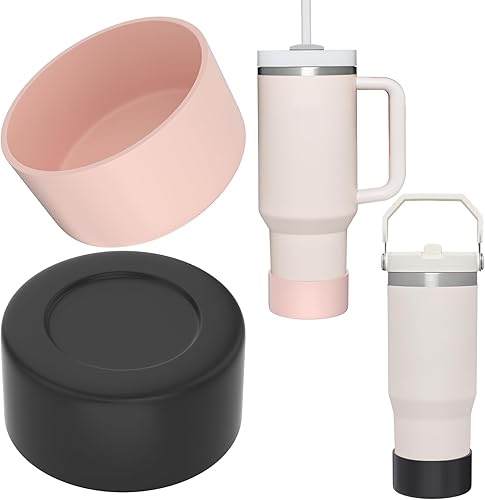 Miniatura 1 de AUPTIM Silicone Boot for Stanley 40 oz Quencher, Cup Boot Sleeve, Protective Water Bottle Boot, Simple Modern Boot, Tumbler Boot Silicone Bottom