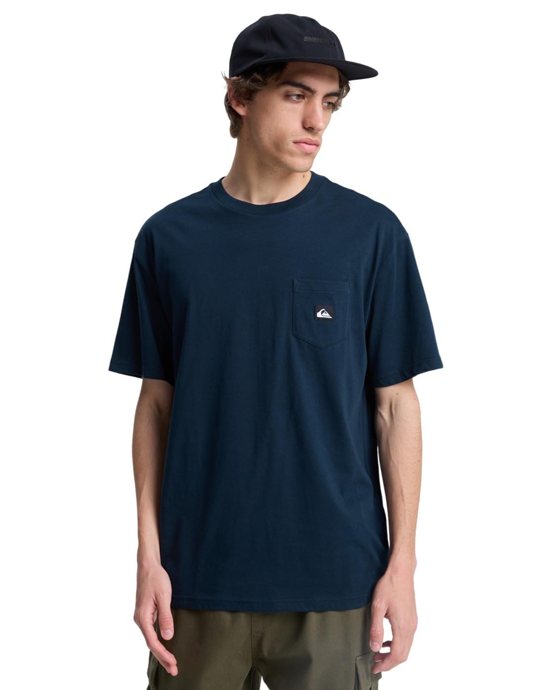 Quiksilver Short Sleeve T-Shirt Salt Water Pocket SS TEE Mens Black