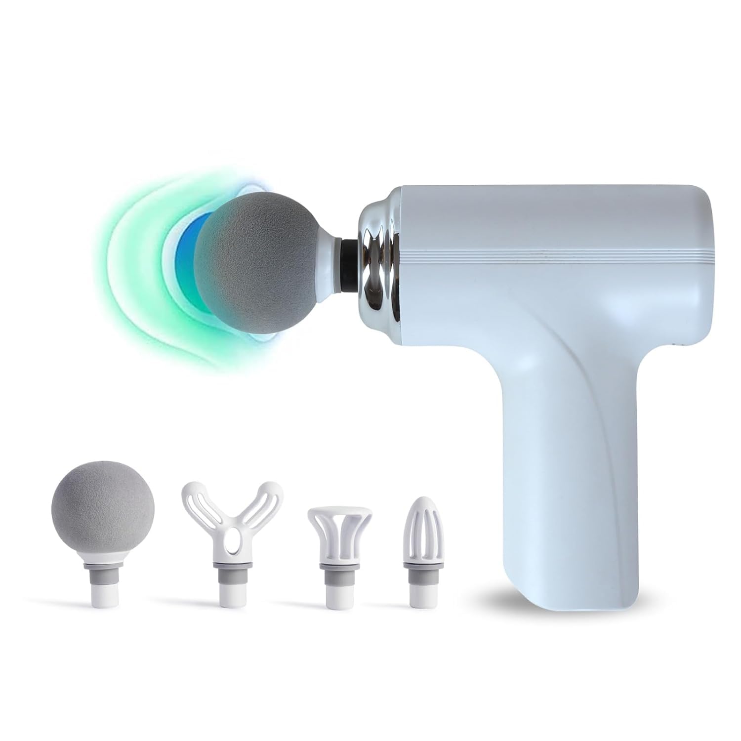 VIVIAN Deep Tissue Massage Gun | Percussion Muscle Massager for Full Body Pain Relief of Neck, Shoulder, Back, Foot for Men & Women (Pack of 1) (White) (B0D3B57GD2) Amazon Price History, Amazon Price Tracker