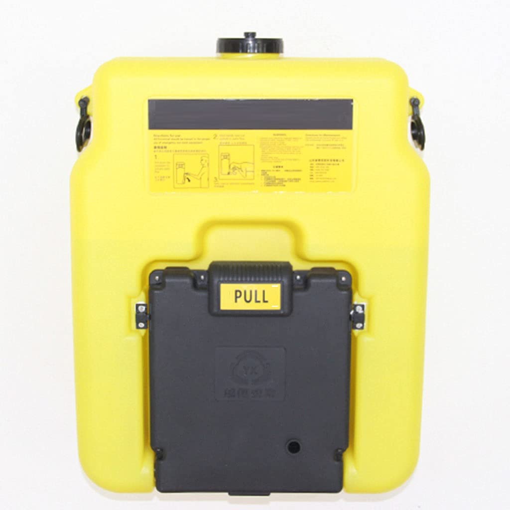 Estación Lavaojos de Emergencia Portátil 53L Material de Protección del Medio Ambiente Lavadora de Ojos Montada en La Pared Equipo de Primeros Auxilios de Seguridad con Fácil de Usar