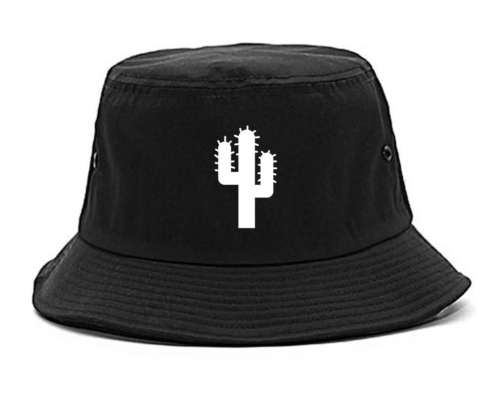 Kings Of NY Cactus Logo Chest Bucket Hat Black