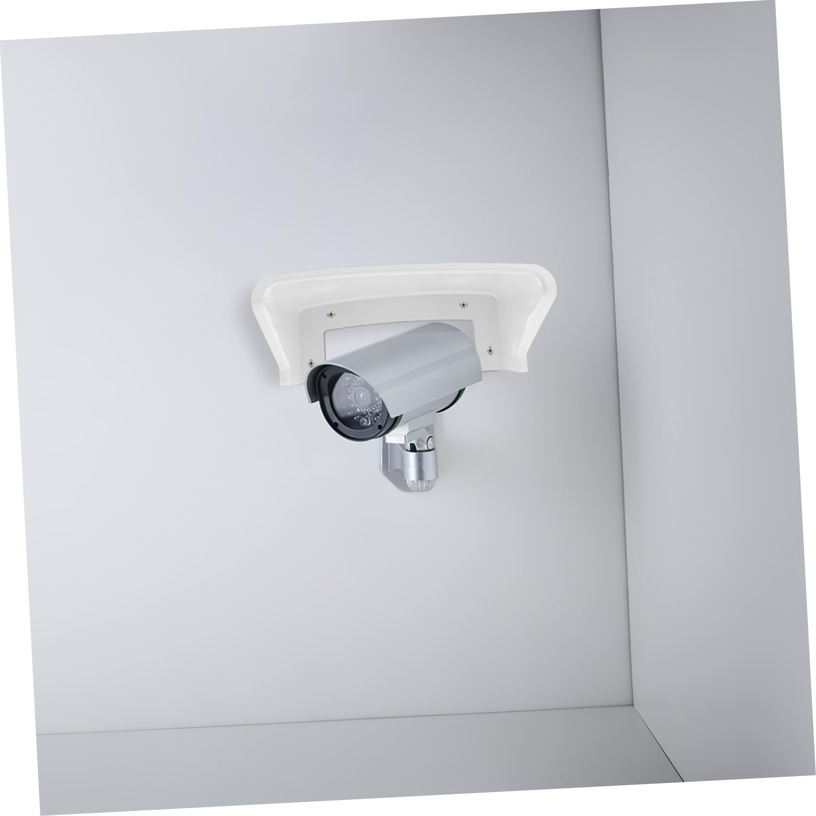 ifundom 4 Stück Schutzhülle für Außenkameras aus Kunststoff Weiß Staubdicht Sonnenschutz und CCTV System für Straßenüberwachung und Campus