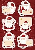 🎅🏻️Etichette adesive natalizie: Gli adesivi natalizi autoadesivi possono essere applicati saldamente sulla maggior parte delle superfici come carta, tessuto, plastica, legno, ecc. Le etichette adesive natalizie possono essere utilizzate come etichette per confezioni, scatole regalo e borse.
