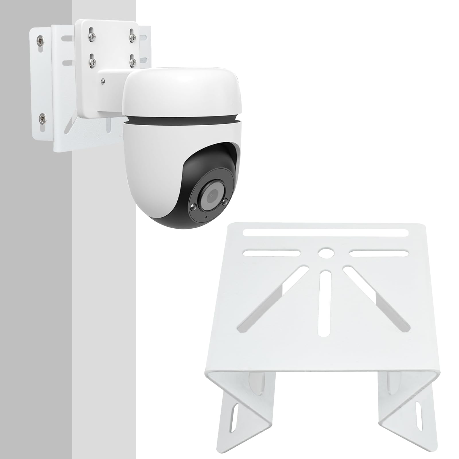 TEKCAM Corner Mount Bracket for Tplink Tapo TC40/TC41/C530WS/C520WS/C51A & Reolink 4K Camera, 270° Wide-Angle Mounting Bracket, Exterior Metal Wall Corner Mount Holder for PTZ Cameras