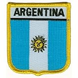 Everflag Patch zum Aufbügeln oder Aufnähen : Argentinien - Wappen