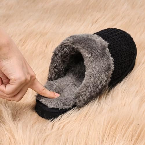 Image of OOW Cozy House Slippers for Women with Memory Foam Fuzzy Shoes for Indoor