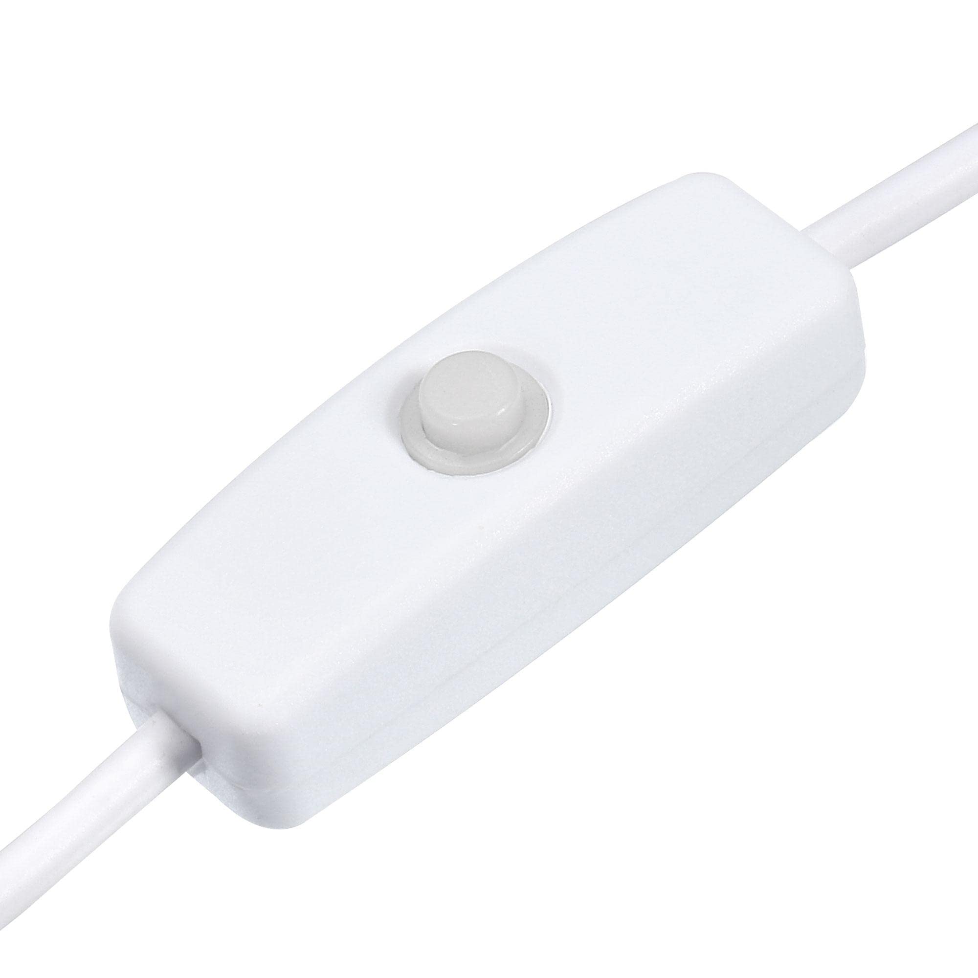 Sourcing Map 2x Cavo USB Con Interruttore On/Off, USB Maschio A Tipo C Maschio 1m Bianco, Per LED E Ventole
