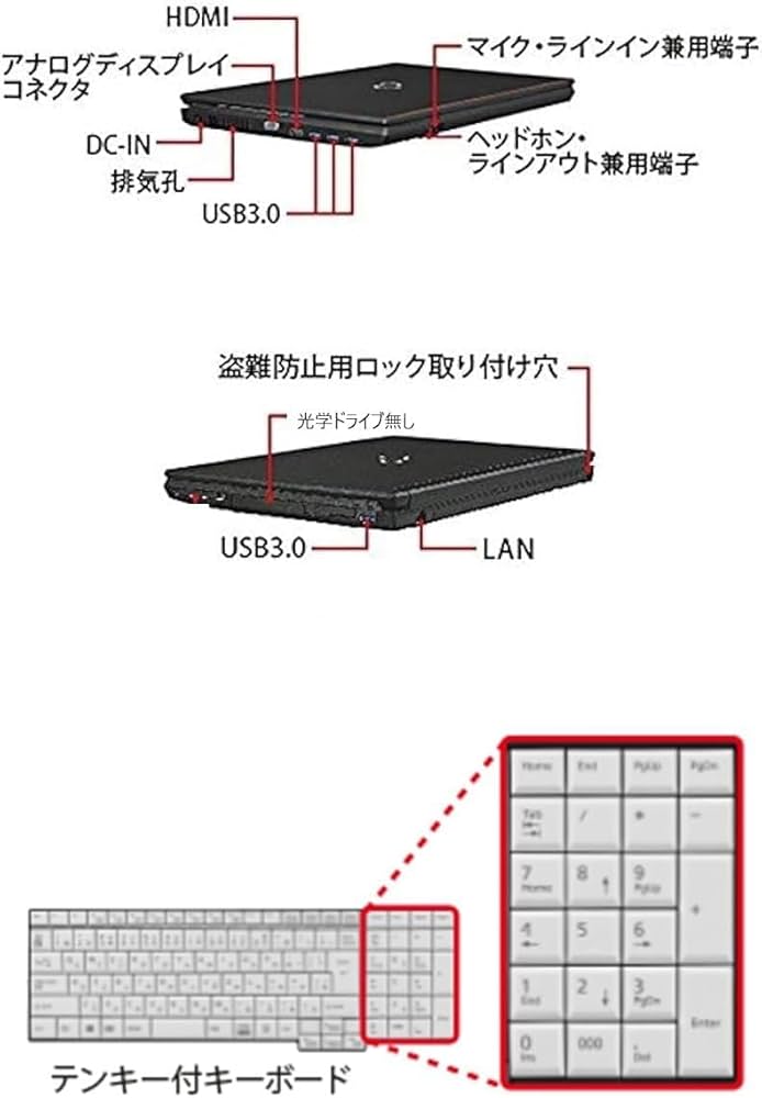 Amazon.co.jp: 【整備済み品】 ノートパソコン LIFEBOOK A579 15.6