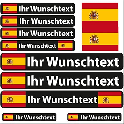 INDIGOS UG® - Pegatinas Personalizadas con Bandera de España Cover