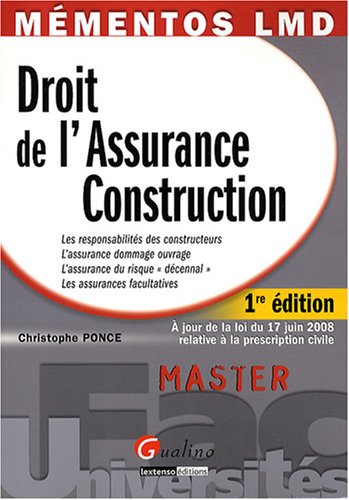 Télécharger Droit de l'Assurance Construction PDF Ebook En Ligne