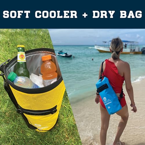 Enthusiast Gear Bolsa Seca Aislada Flotante – 10L / 15L / 25L Roll Top, A Prueba de Fugas, Impermeable, Plegable, con Correa de Hombro Almohadillada - Ideal para Kayak, Pesca, Playa miniatura 3