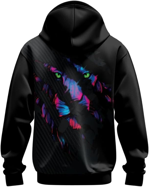 Predators 3D Printed Unisex Hooded Sweatshirt Long Sleeve Pullover Hoodie for Men