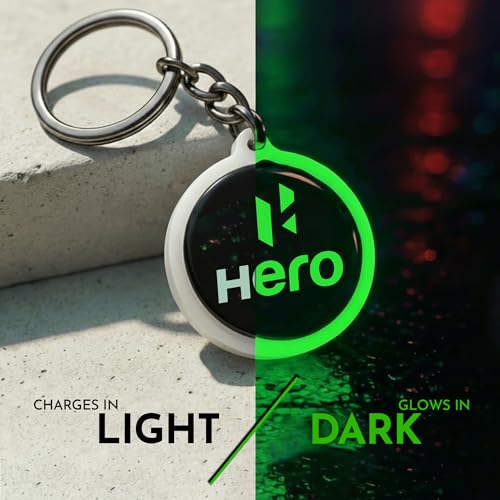 Image of Mi Glow Store Glow in Dark Keychain for Bike Men | Gift for Man | Bike Accessories | Charges in Light Glows in Dark | Key chain for Bike