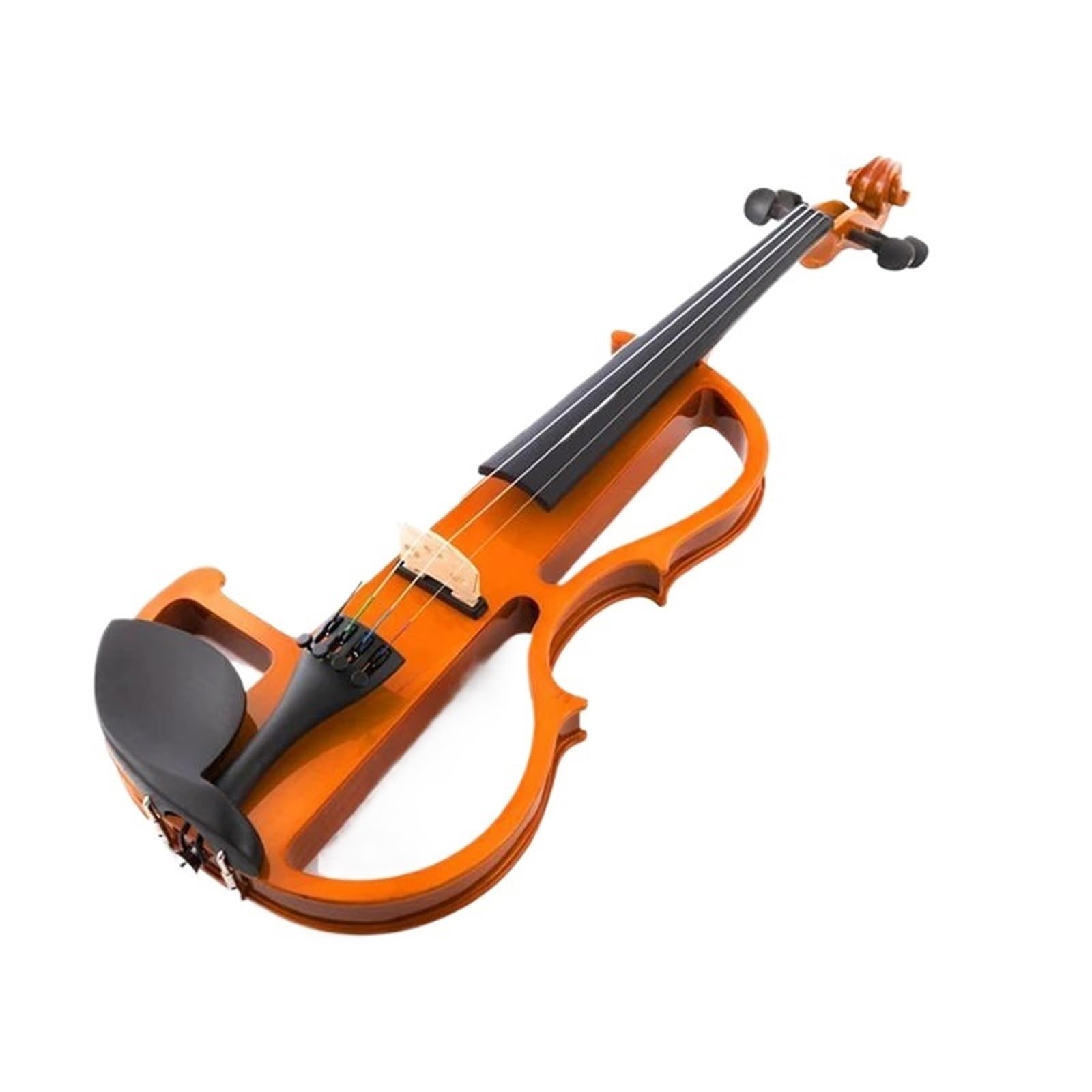 Kit Di Violino Professionale Violino Elettrico In Legno Massello Per Strumento A Corde Di Violino 4/4 Con Pioli E Mentoniera In Ebano
