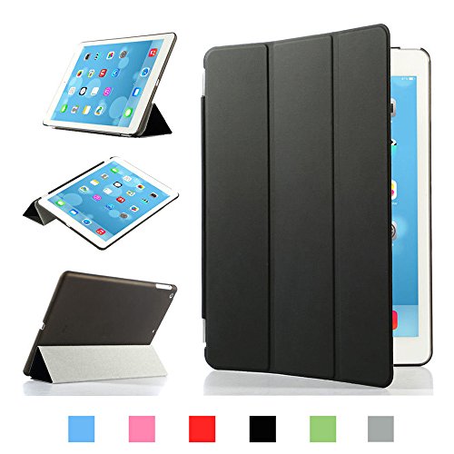Jun-see Funda Ultrafina magnética para iPad 6, iPad Air2 (Incluye Protector de Pantalla, Gamuza de Limpieza y bolígrafo)