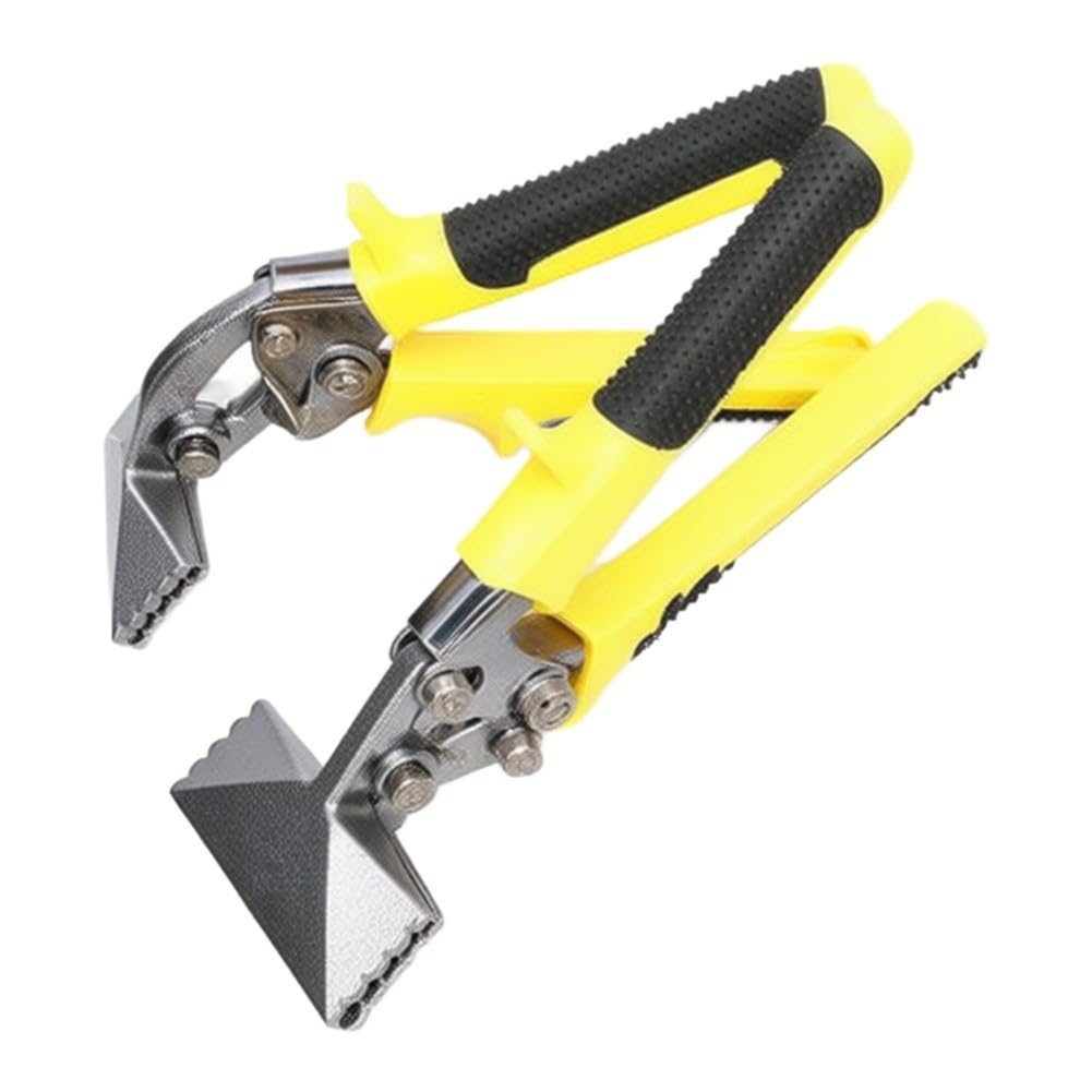 Set di 2 pinze pieghevoli multifunzione per piegatura e crimpatura dei bordi, in acciaio temprato con manico isolante, strumento per lavori elettrici e lamiere