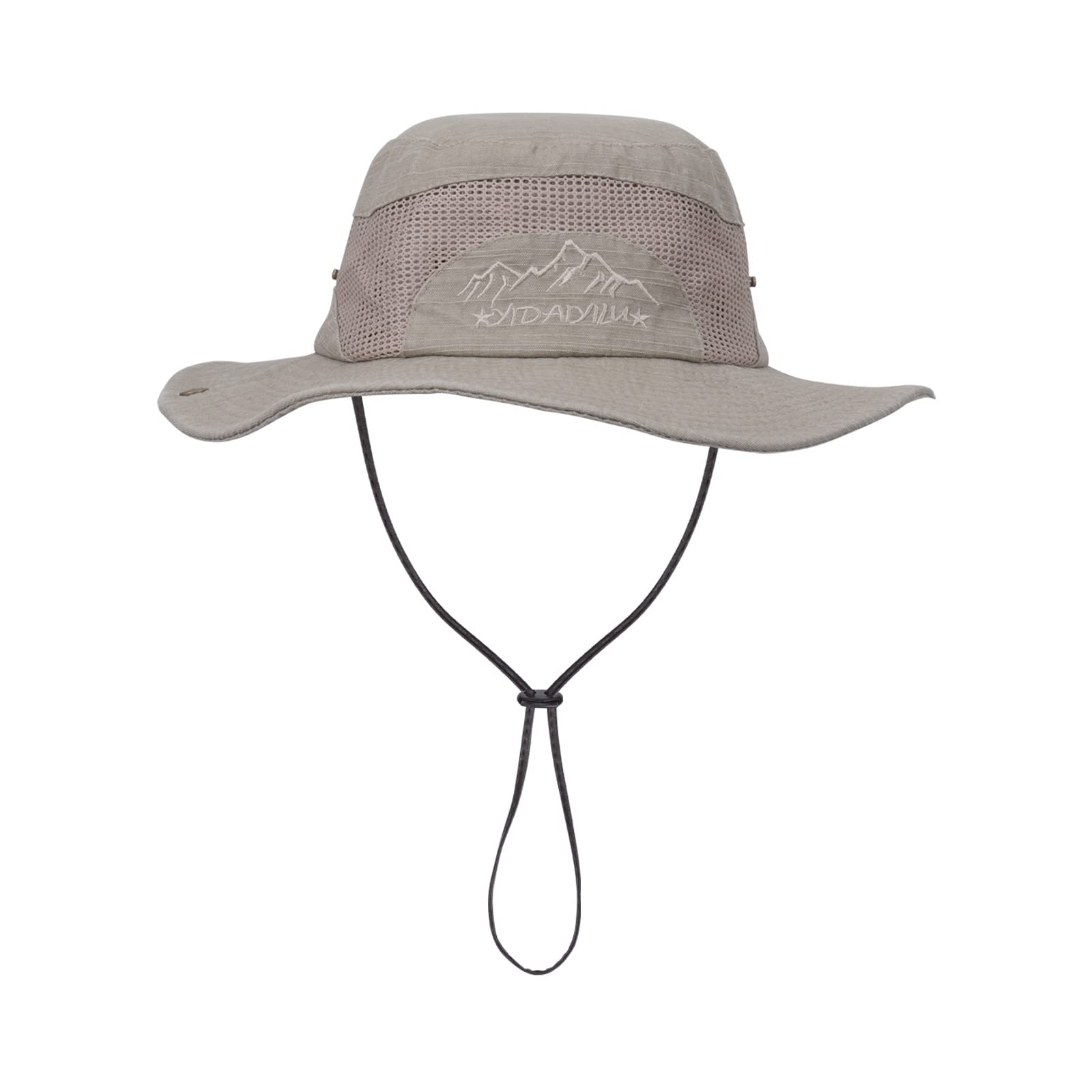 EKMTBJXY Sombrero para el Sol Hombre Sombrero de Pescador Sombrero Safari Verano Protección UV Transpirable Plegable ala Ancha Bucket Hat Pesca Hat