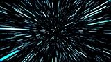 Lightspeed Through Hyperspace Wall Mural. Peel and Sticker Wallpaper. Kid's Room Decor. Futuristic Fantasy Space Wormhole Background. #6286 (9ft Tall X 16ft Wide)