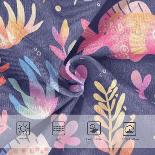 KLL Puffer Hawaiian Fish and Seaweed Boys Toddler Soft Briefs Cute Undies3