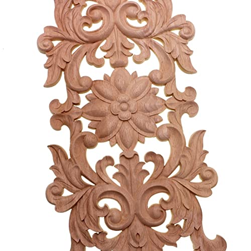 Calcomanía de esquina marco de decoración Youther apliques de muebles vintage madera 5