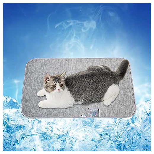 Alfombra Refrescante para Perros Gatos, Luxear Alfombrilla Refrescante para Mascotas Desodorante Antibacterianas Antimoho Antiácaros 45x60cm ARC-Chill Q-MAX>0,4 Colchonetas Camas para Perro, Gris